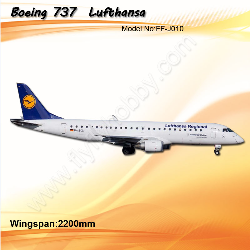 Boeing 737 Lufthansa +Retract rubber wheels+brake